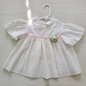 Vintage Floral Pleated Blouse 3t